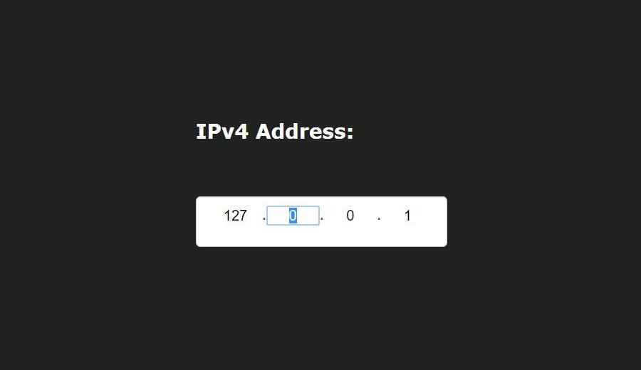 IP4 address validator