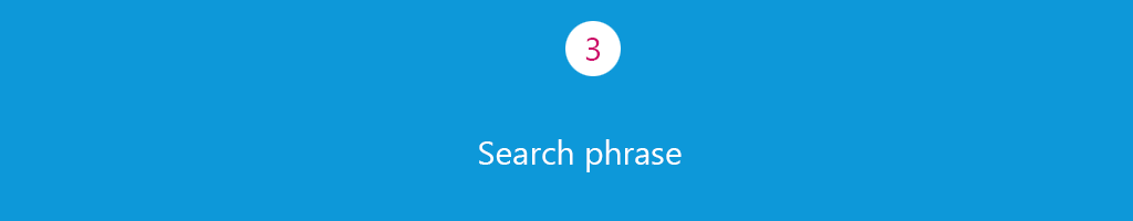 Search phrase