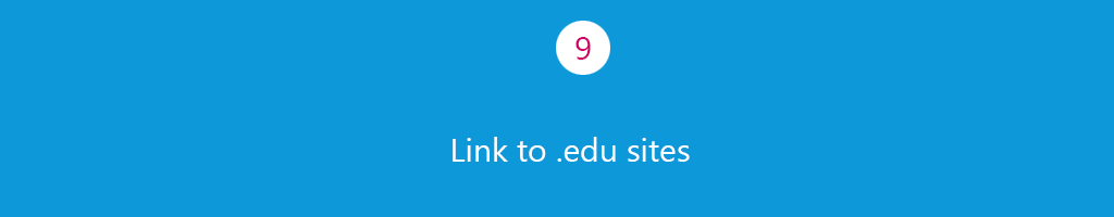 Link to .edu sites