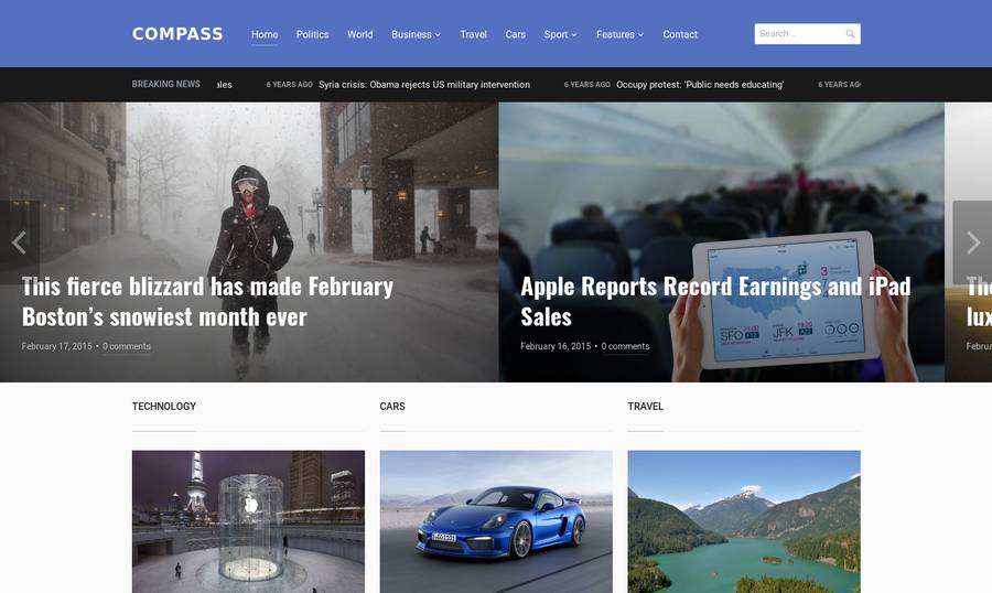 WordPress Newspaper Theme - Compass