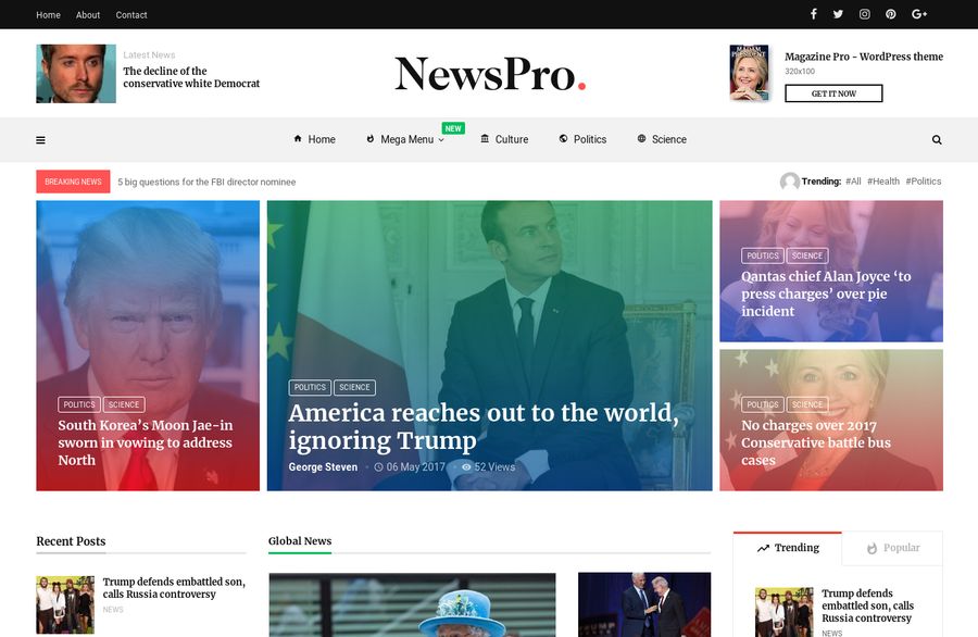 WordPress Newspaper Theme - MagPlus