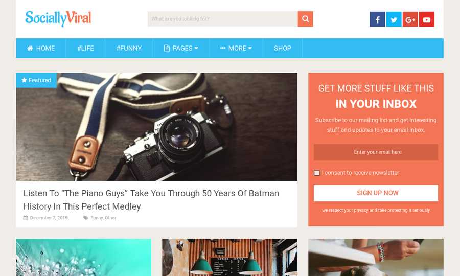 WordPress Newspaper Theme - Socially Viral