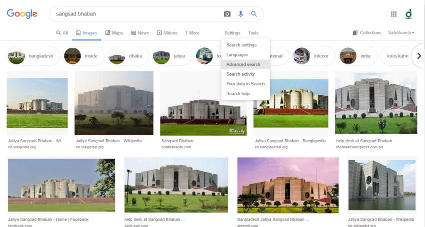 Google Advanced Image Search