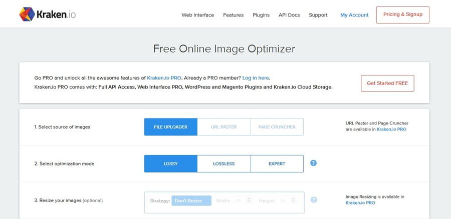 Image Optimization Tools - Kraken