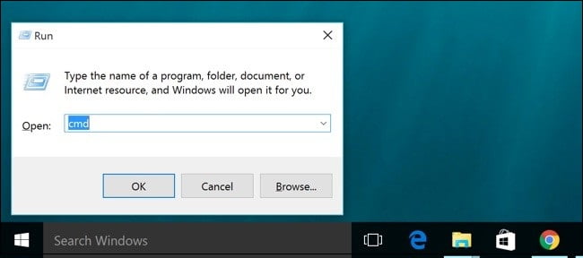 Windows open command