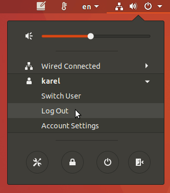 ubuntu log out